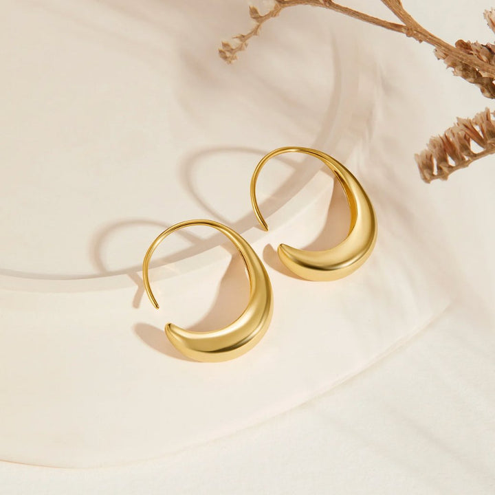 Round Drop Earrings