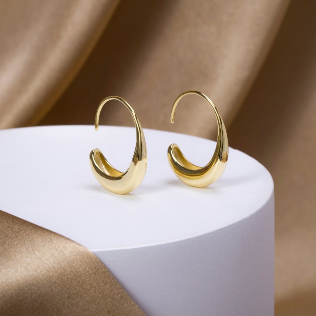 Round Drop Earrings