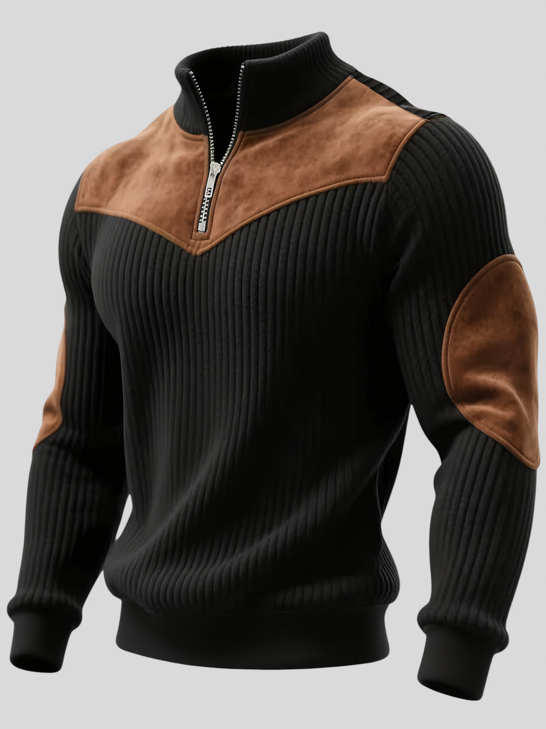 Cormac – Casual Half-Zip Knit Sweater