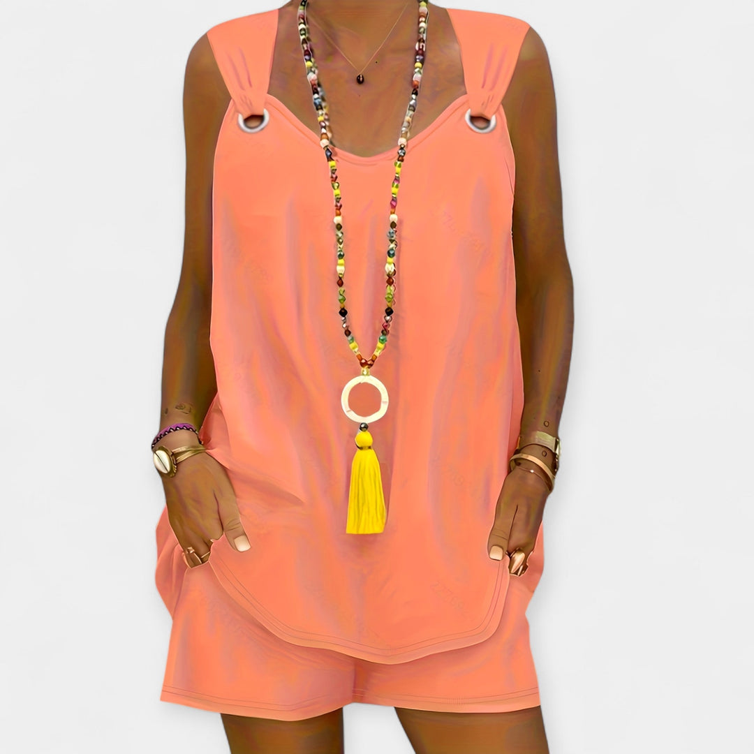 Ciara – Sleeveless Top and Shorts Set