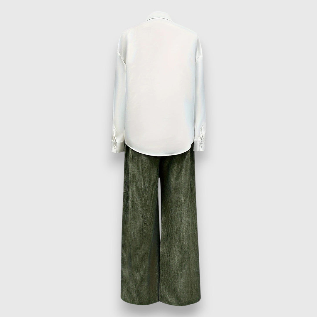 Ciara – Blouse and Wide-Leg Trousers Set