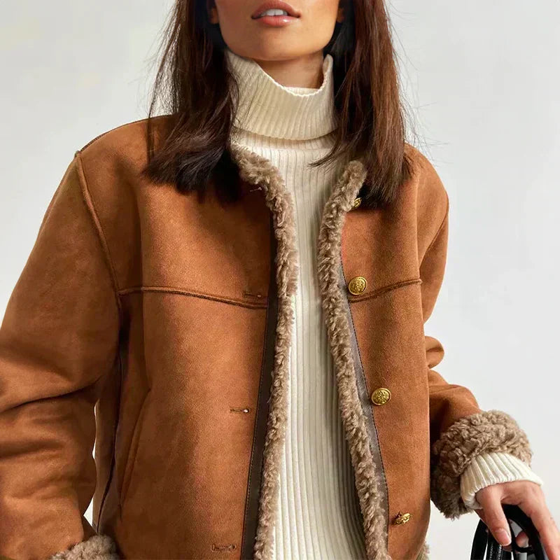 Rosalie – Elegant Timeless Shearling Jacket