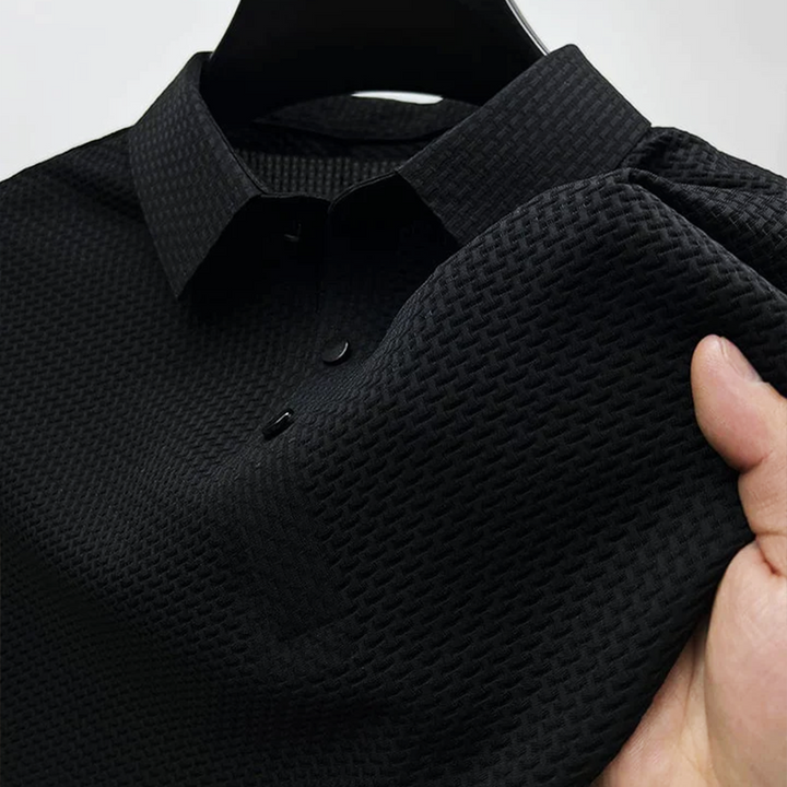 Leopold – Men's Textured-Pattern Polo Shirt