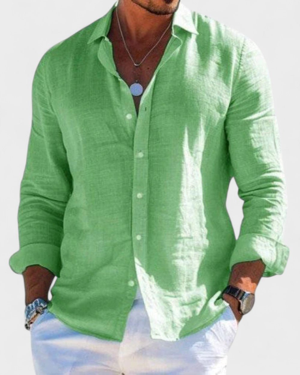 Dennis – Casual Men's Linen Shirt
