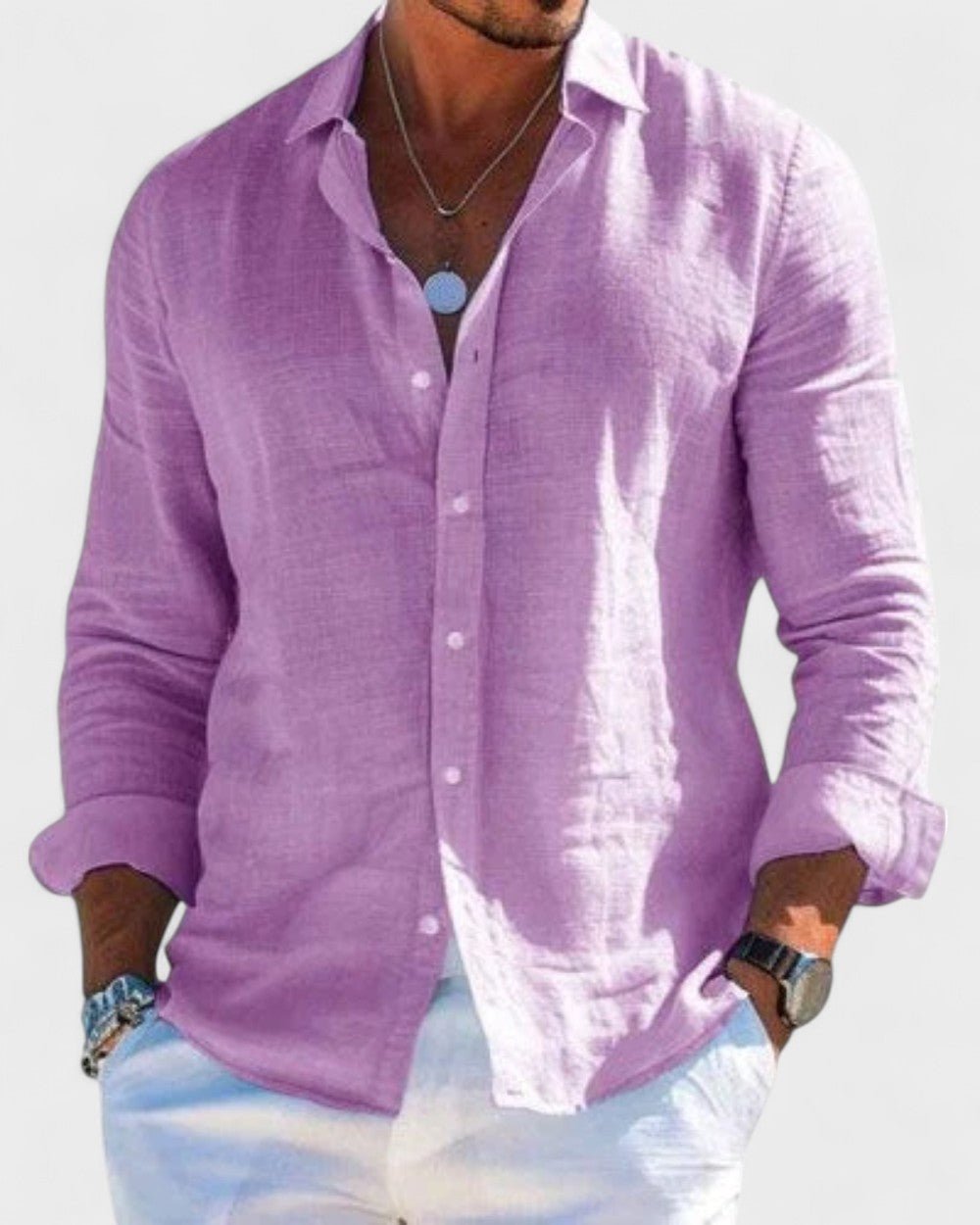 Dennis – Casual Men's Linen Shirt