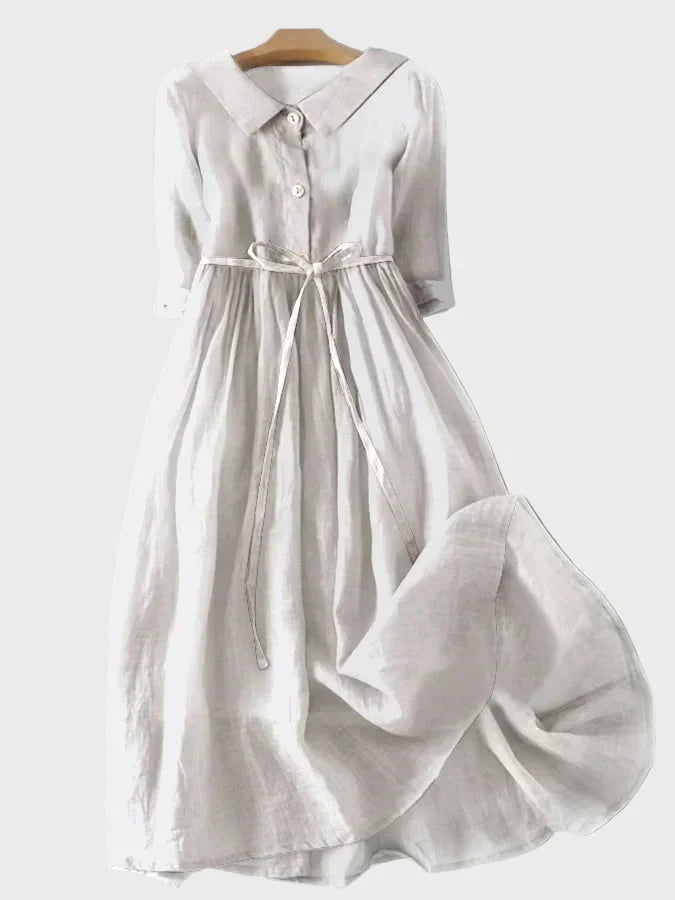 Órlaith – Light Blue Dress with Collar