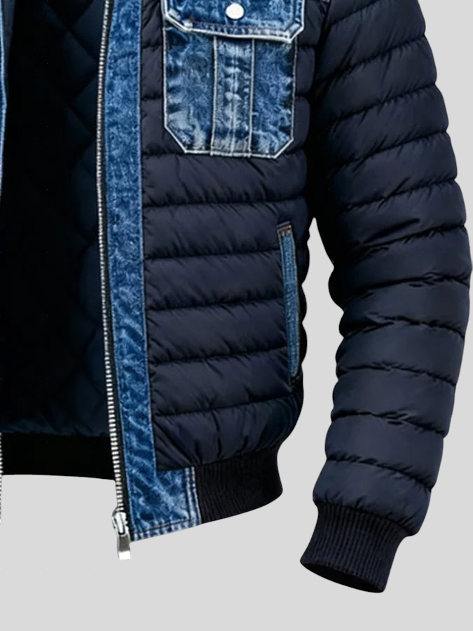 Nikola – Classic Two-Tone Denim Jacket