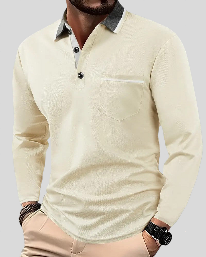 Eoin – Classic Long-Sleeve Polo Shirt
