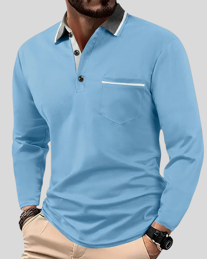 Eoin – Classic Long-Sleeve Polo Shirt