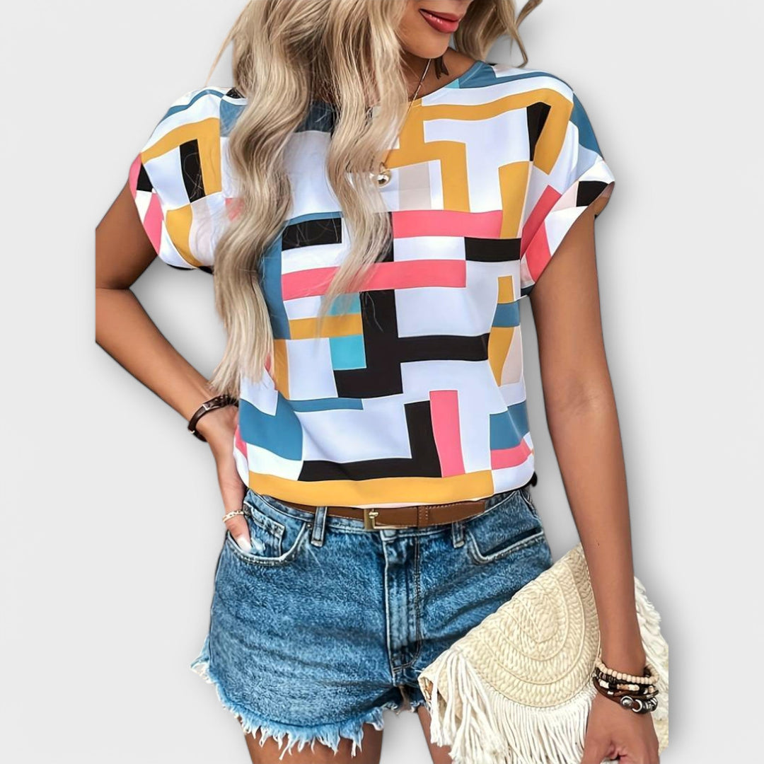 Marijeta – Colourful Urban-Style Blouse