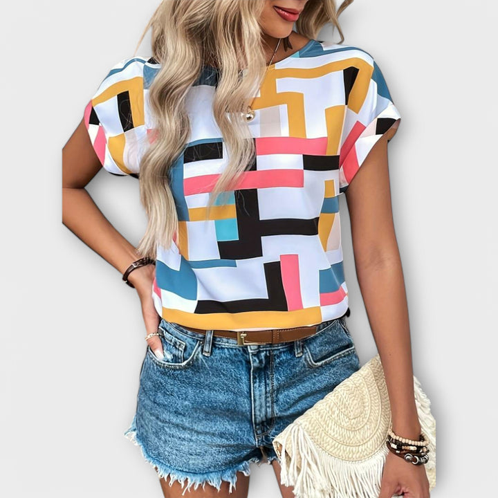 Marijeta – Colourful Urban-Style Blouse