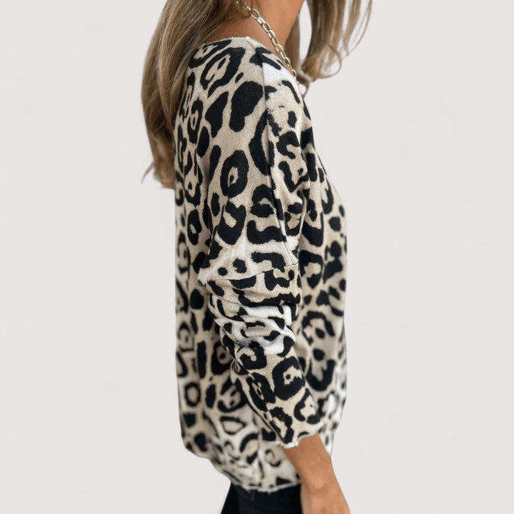 Zlata – Casual Women's Leopard-Print Top