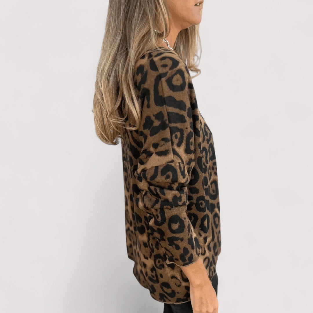Zlata – Casual Women's Leopard-Print Top