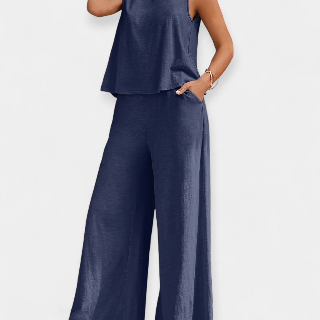 Aoibhinn – Cami Top and Wide Trousers Set