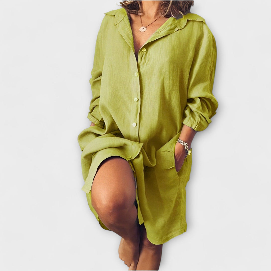 Caoimhe – Casual Linen Blouse