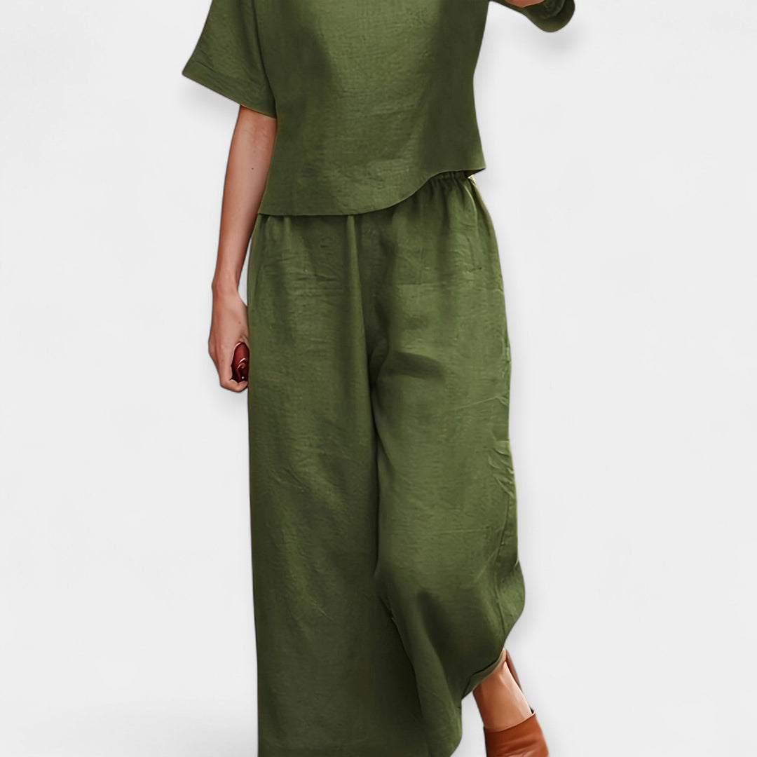 Órla – Airy Short-Sleeve Trouser Set