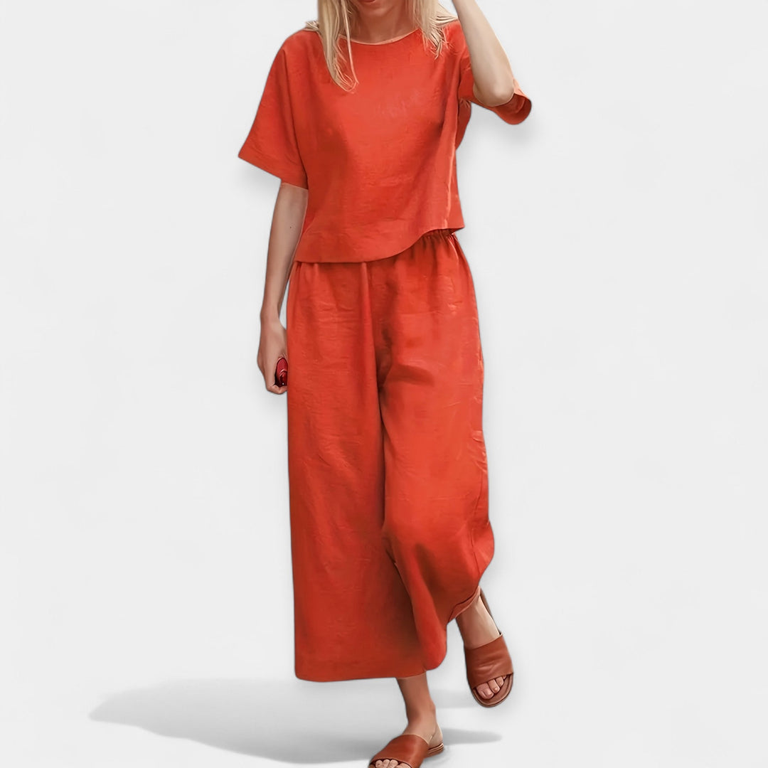 Órla – Airy Short-Sleeve Trouser Set