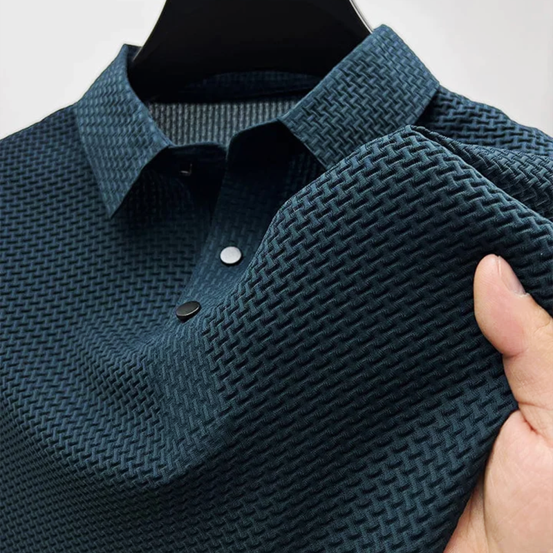Leopold – Men's Textured-Pattern Polo Shirt
