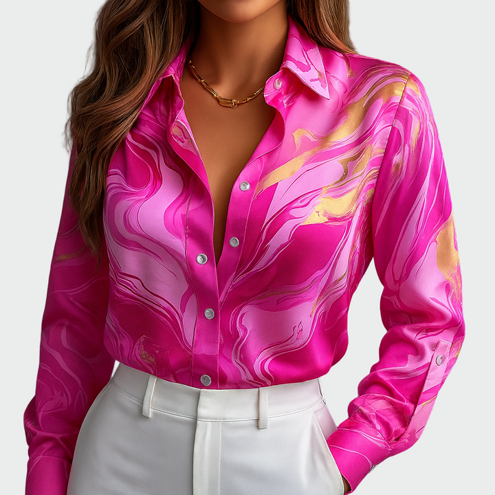 Mirjana – Glossy Satin Shirt