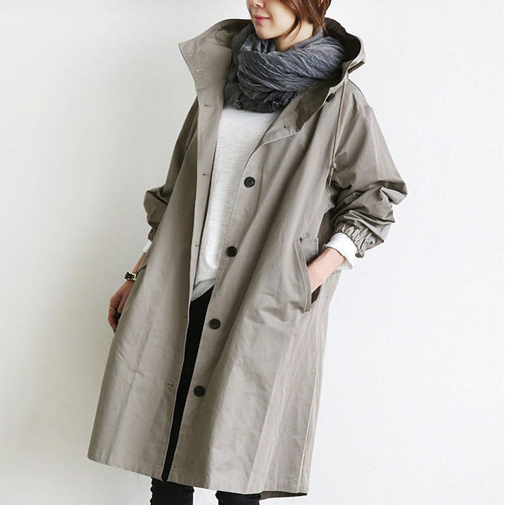 Mirna – Elegant Waterproof Trench Coat