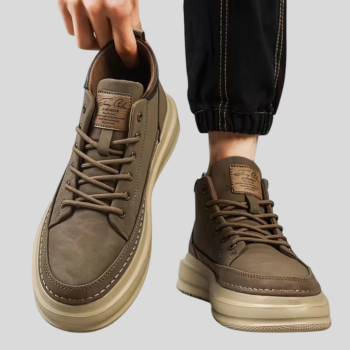 Rory – Orthopedic Leather Trainers ⏐ Premium Edition