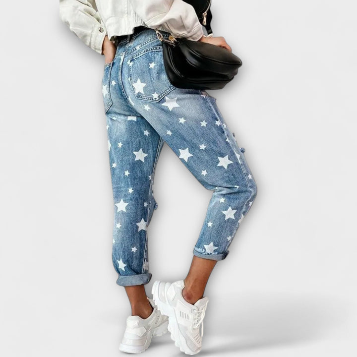 Šimeona – Unique Star-Print Jeans