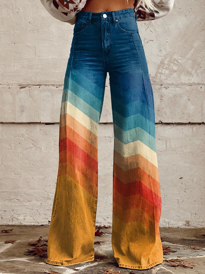 Léa – Elegant Retro Zigzag Trousers