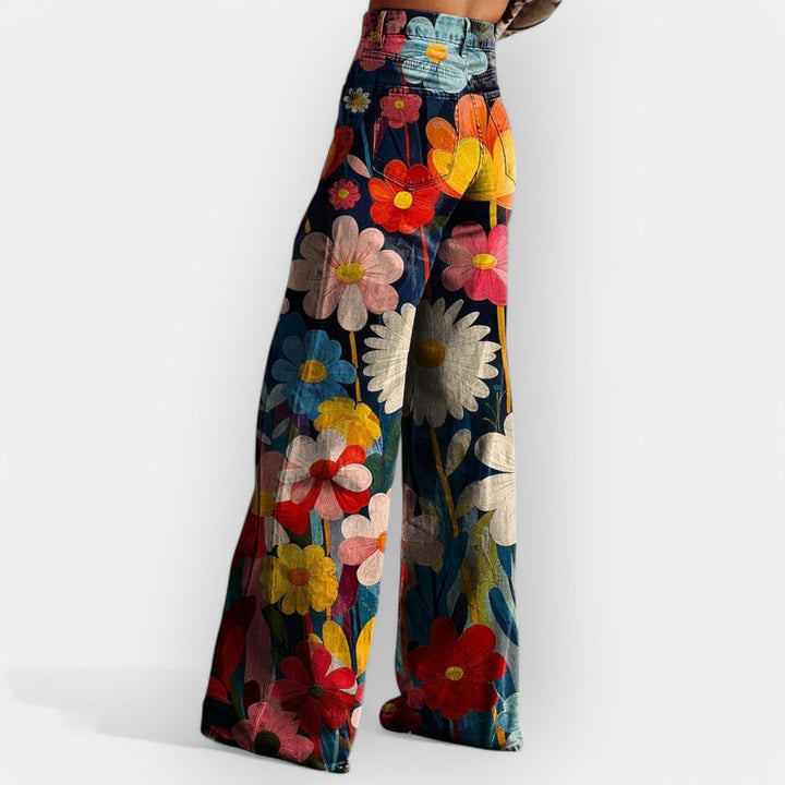 Sadhbh – Floral Wide-Leg Trousers