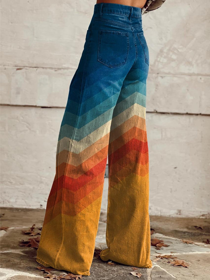 Léa – Elegant Retro Zigzag Trousers