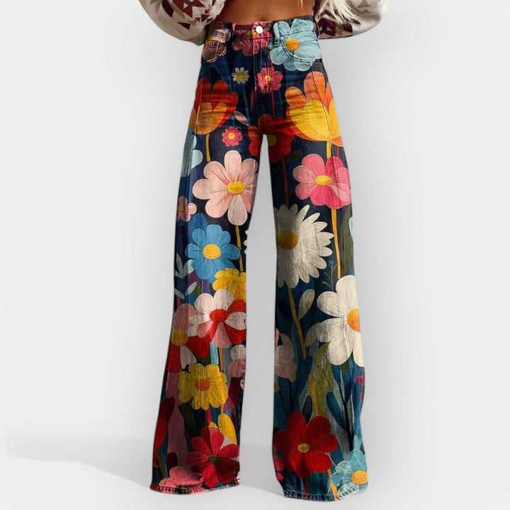Sadhbh – Floral Wide-Leg Trousers