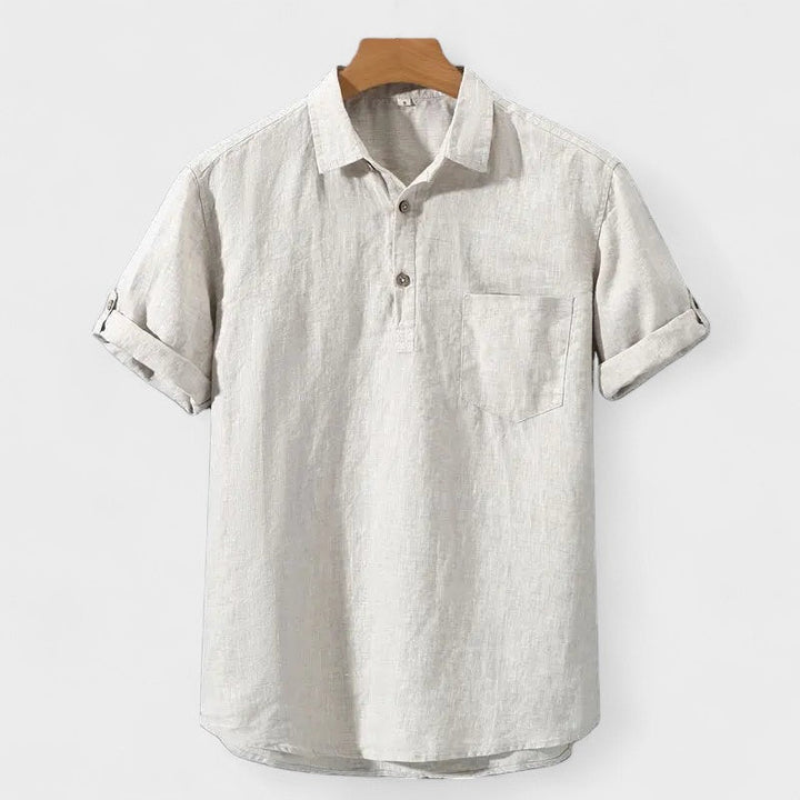 Kaj – Linen Polo Shirt