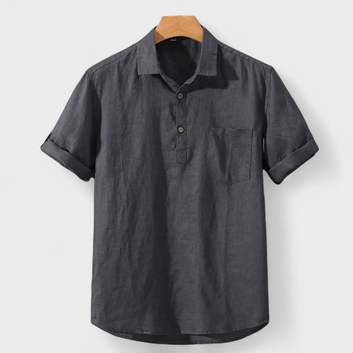 Kaj – Linen Polo Shirt