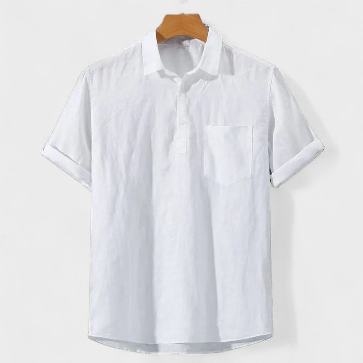 Kaj – Linen Polo Shirt