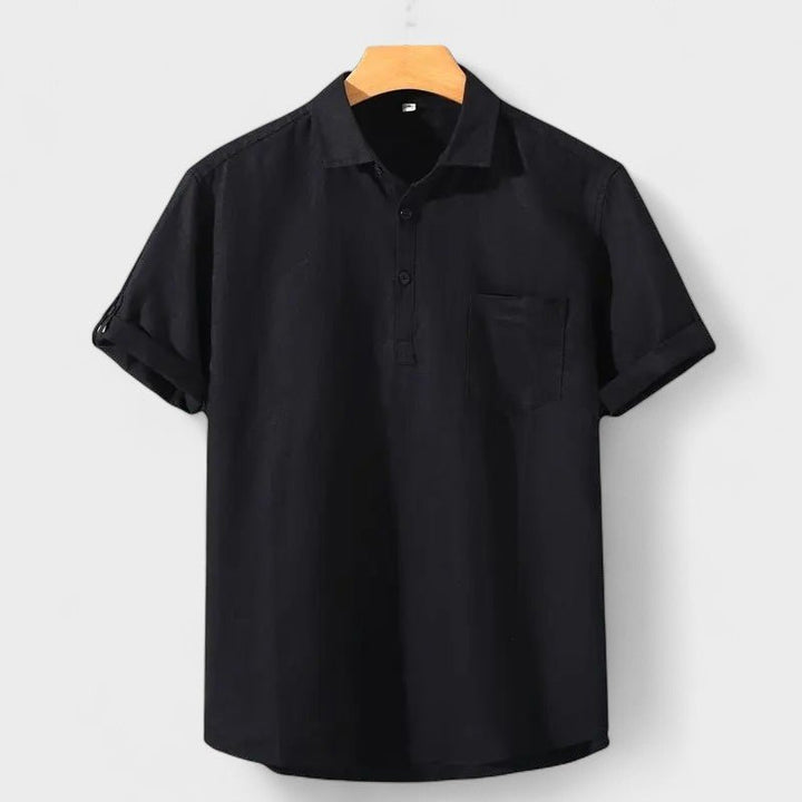 Kaj – Linen Polo Shirt