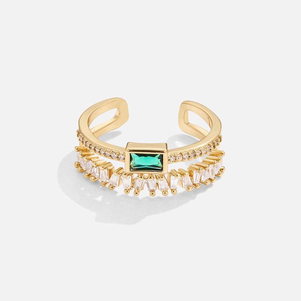 Multifaceted Crystal Ring
