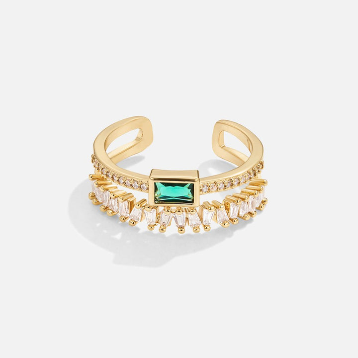 Multifaceted Crystal Ring
