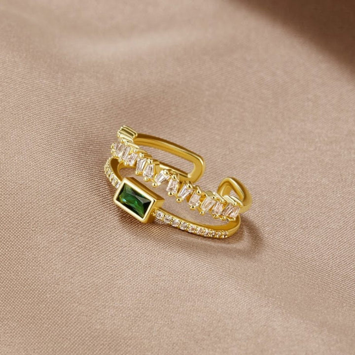 Multifaceted Crystal Ring