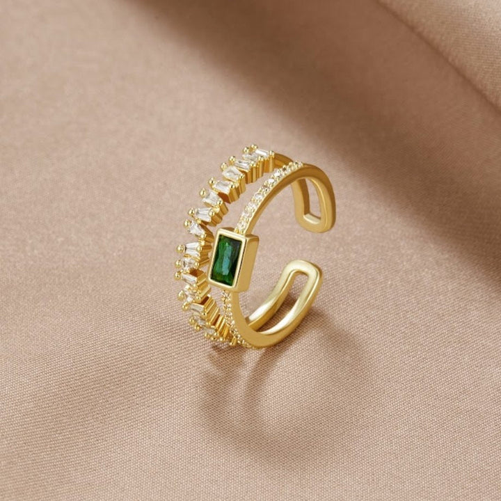 Multifaceted Crystal Ring