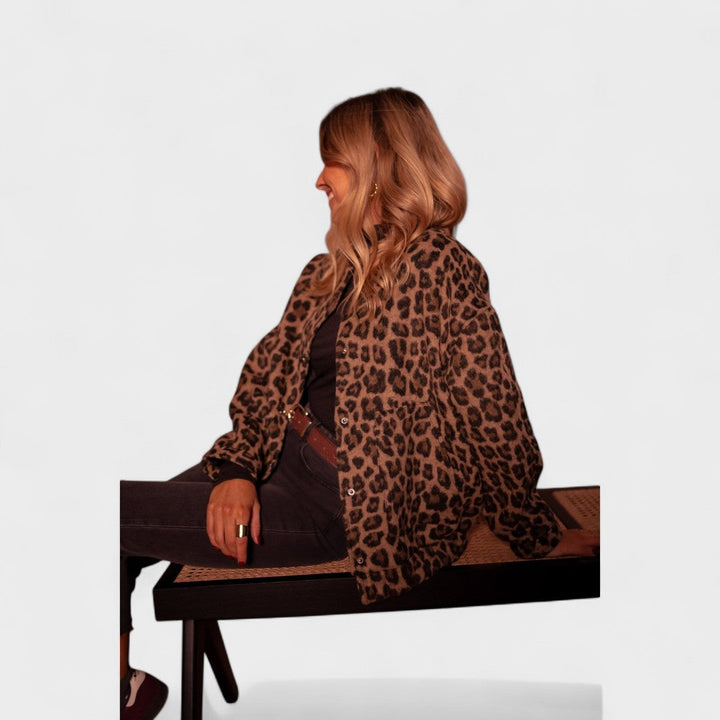 Tena – Leopard-Print Autumn Jacket