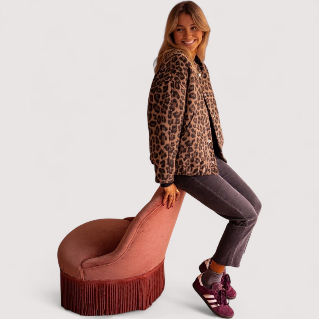 Paulina – Trendy Leopard-Print Jacket