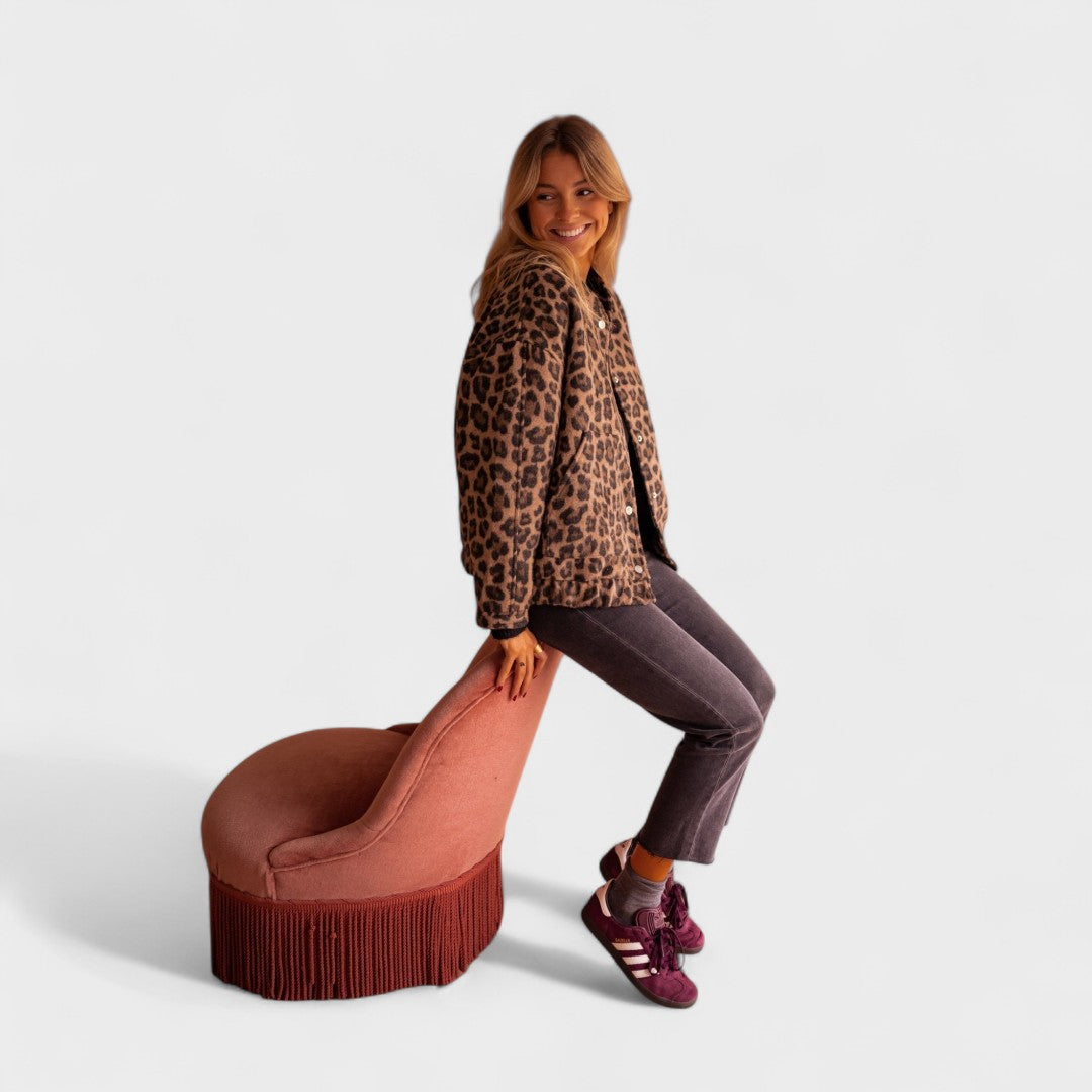 Tena – Leopard-Print Autumn Jacket