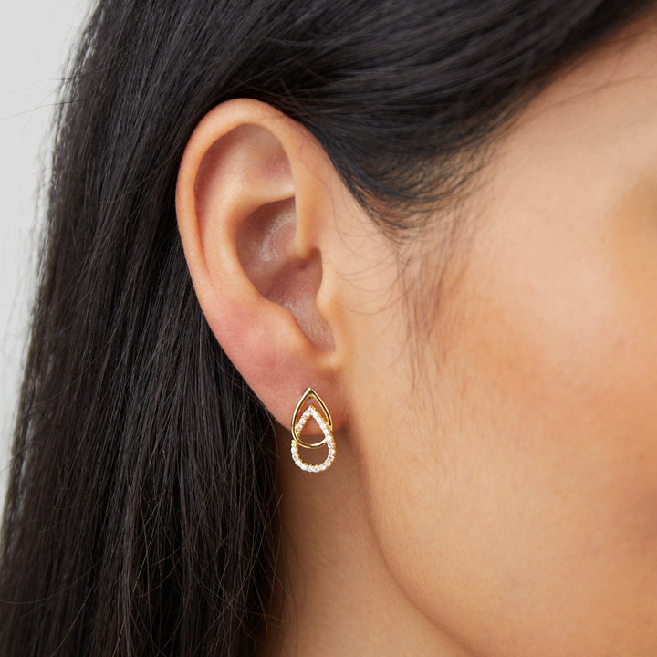 Teardrop Link Earrings