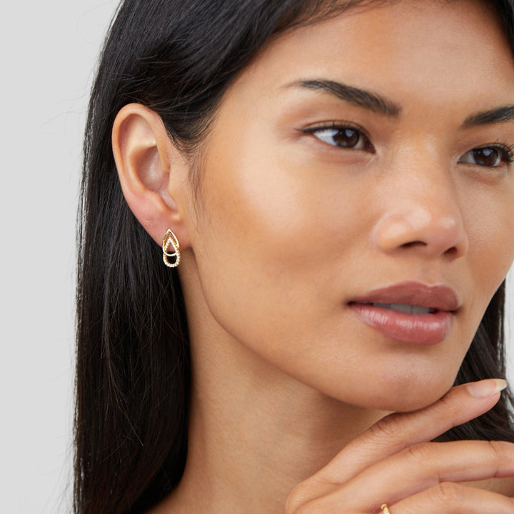 Teardrop Link Earrings