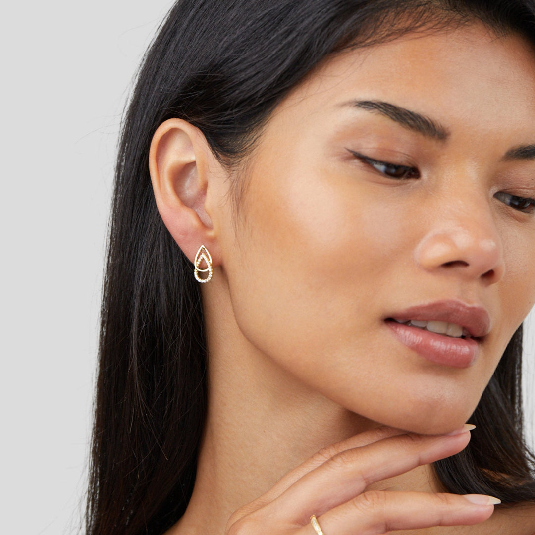 Teardrop Link Earrings