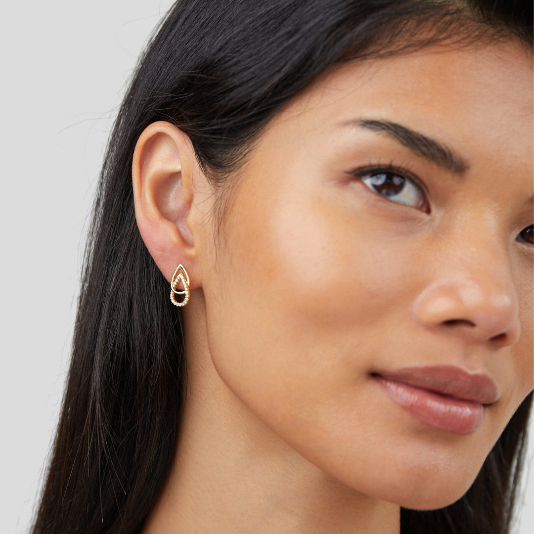 Teardrop Link Earrings