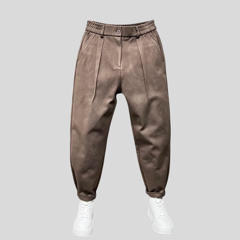 Marcello – Elegant Melange Trousers