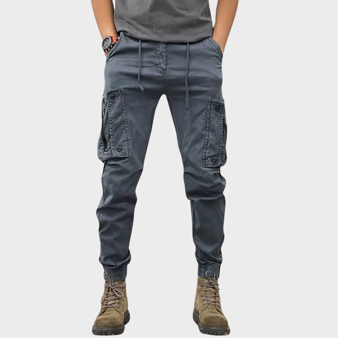 Marco – Stretch Cargo Trousers with Pockets
