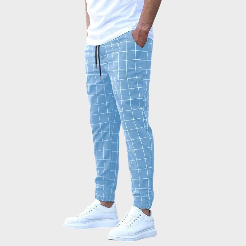 Mikkel – Stylish Checked Joggers