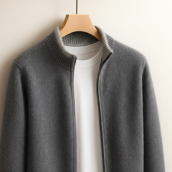 Zoran – Knitted Jacket with Snap Fastening