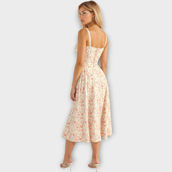 Órla – Corset Dress with Floral Print
